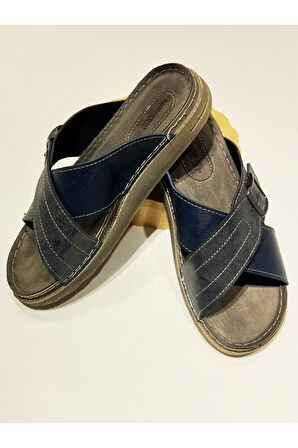 Monalisa Home 40 Numara Lacivert Renkli Figürlü Gösterişli Terlik