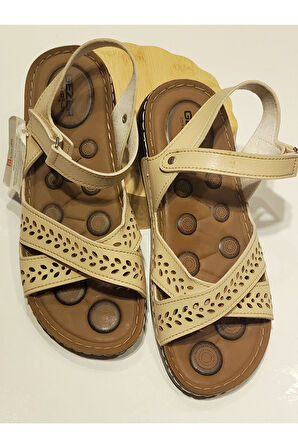 Monalisa Home 38 Numara Renkli Figürlü Gösterişli Sandalet