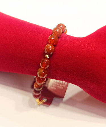 Monalisa Home Lüks Renkli Akik Taş Figürlü Bileklik