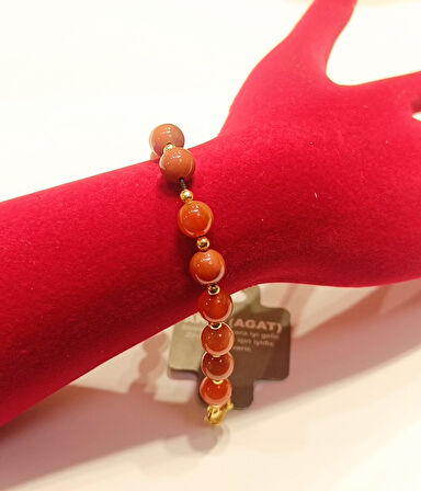 Monalisa Home Lüks Renkli Akik Taş Figürlü Bileklik