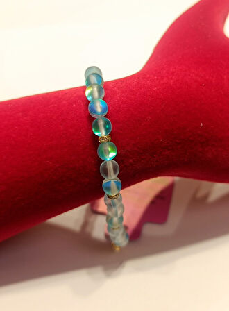 Monalisa Home Lüks Renkli Termal Kuvars Taşı Figürlü Bileklik