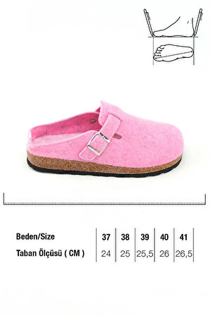 Monalisa Home Lüks Figürlü Renkli 37 Numara Kışlık Terlik