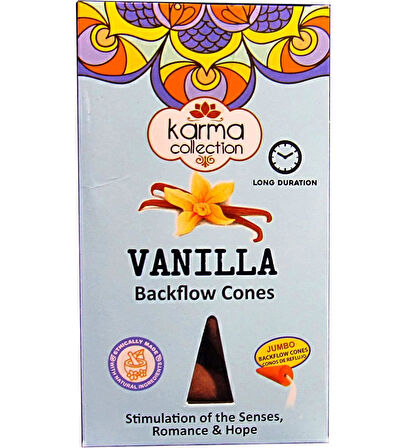 Monalisa Home Hediyelik VAINILLA Kokulu  Geri Akış Tütsü