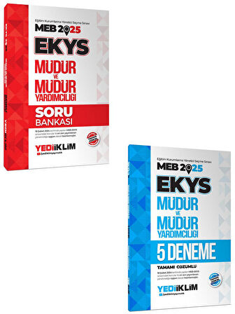 Yediiklim2025 MEB EKYS Müdür ve Müdür Yardımcılığı Soru ve Deneme Seti