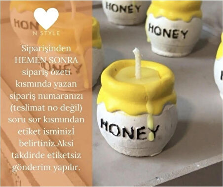 NSTYLE-20 Adet Mum Hediyelik-Kına Nişan Doğum Günü 1 Yaş-Winnie The Pooh