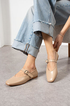 Rahat Kadın Günlük Bej Babet 