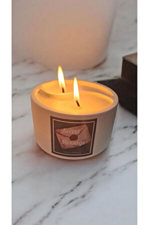 Seni Seviyorum Gizli Mesajlı Yin Yang Lavanta Kokulu %100 Doğal Soya Mum