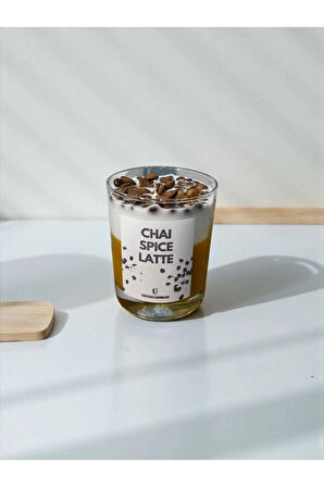 Chai Spice Latte Kahve Kokulu %100 Doğal Soya Mum – Kahve Çekirdekli