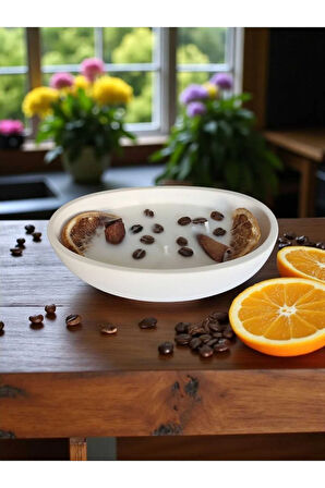 Spiritüel Seri | Lavanta Esanslı, Kahve Çekirdekli, Tarçın ve Portakallı Dekoratif Mum