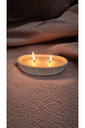 Seni Seviyorum Gizli Mesajlı Taş Mumlukta Lavanta Kokulu %100 Doğal Soya Mum