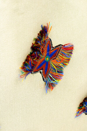 Duck Kumaş Etnik İşlemeli Omuz Çantası