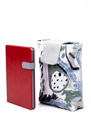 Soft Keten Desenli Tablet ve Kitap Kılıfı