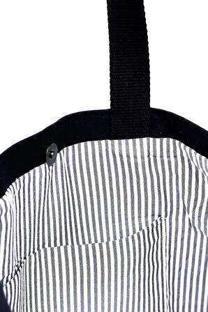 Keten Mimari Desenli Omuz Çantası