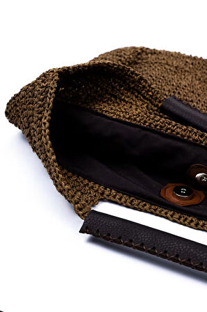 Kağıt İp Örgü El Çantası