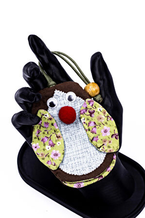  Anahtarlık Pamuk Kumaş Figürlü 