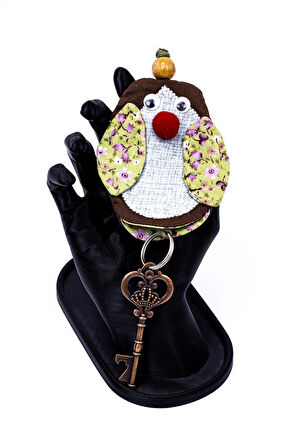  Anahtarlık Pamuk Kumaş Figürlü 