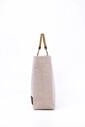 El Çanta Kanvas Çiçek İşlemeli