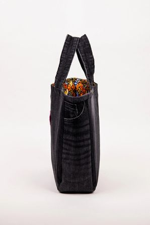 Kadın Denim Çanta Kot Kumaş Tote El Çantası Günlük Kullanım Büyük Boy 39x30