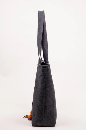 Omuz Çantası Kot Kumaş 43x36 cm – Astarlı Günlük Kadın Çantası