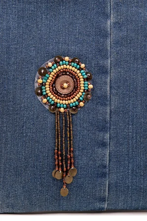 Portföy Kadın El Çantası – Denim Kumaş Astarlı Fermuarlı 35x26 cm