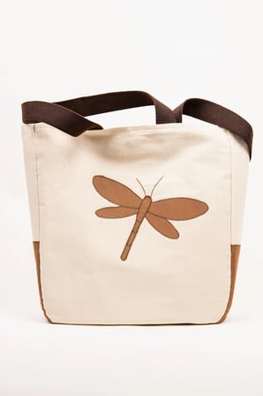 Tote Omuz Çantası Kadın Kanvas Bej Kahverengi Motifli Astarlı 41x38 cm