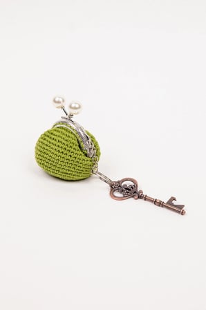 Mini Bozuk Para Cüzdanı Anahtarlık Klipsli