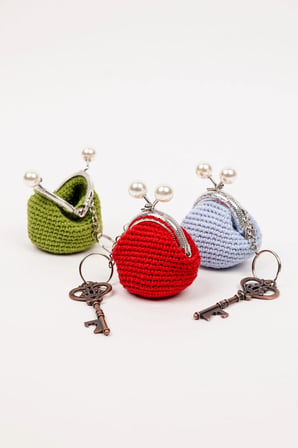 Mini Bozuk Para Cüzdanı Anahtarlık Klipsli