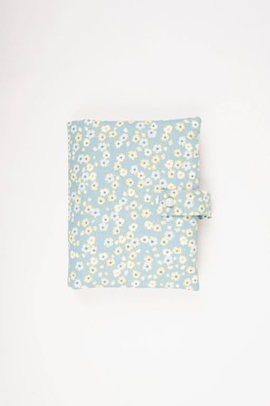 Kitap Kılıfı ve Defter Kılıfı 20x25 cm A5 Uyumlu Fermuarlı Kalem Cepli Kumaş Organizer