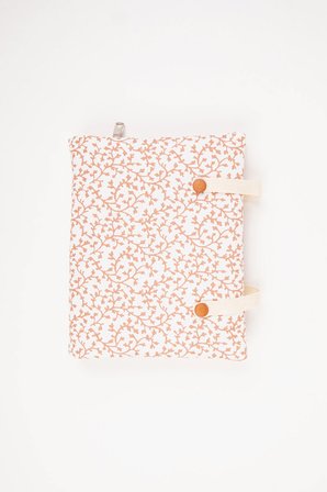Kitap Kılıfı ve Defter Kılıfı 20x25 cm A5 Uyumlu Fermuarlı Kalem Cepli Kumaş Organizer