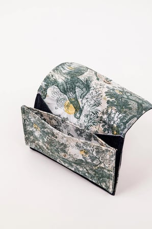 Kumaş Cüzdan – Denim Çift Bölmeli 18x12 cm