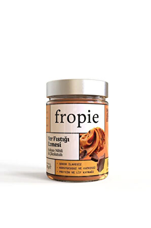 Fropie Kakao Nibli Çikolatalı & Original & Probiyotikli Crunchy Premium Yer Fıstığı Ezmesi x3