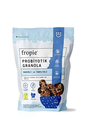 Fropie Badem Vanilya ve Yer Fıstığı Çikolata Granola Paketi x2
