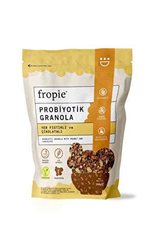 Fropie Çilek Hibiskus ve Yer Fıstığı Çikolata Granola Paketi x2