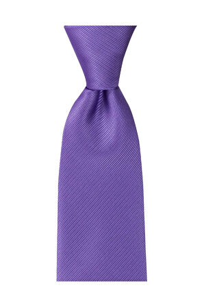 Lila Renkli 8 Cm Genişliğinde Mendilli Kravat