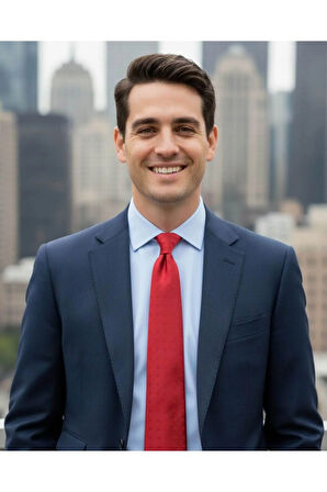 Minimal Kare Desenli 7,5 Cm Genişliğinde Kırmızı Renkli Saten İpek Kravat