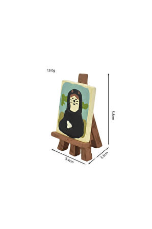 Mona Lisa Kedi Mini Figür