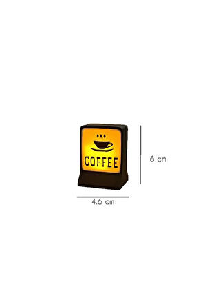 Ledli Coffee Tabela Mini Figür
