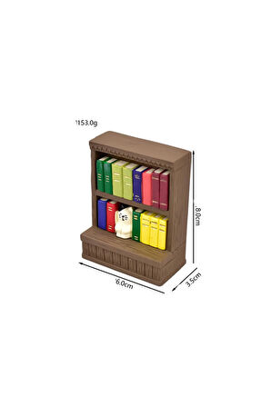 Retro Kitaplık Mini Figür