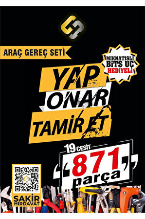 871 Parça 19 Çeşit Vida Dübel Seti Organizer, Vida, Dübel, Makaron Seti