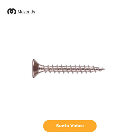 Sunta Vidası Galvanizli 3,5x16 mm 100 Adet