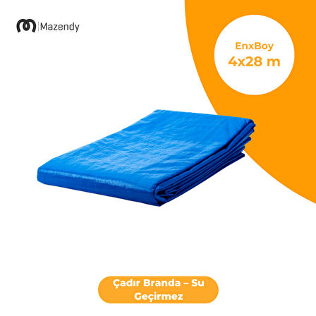4x28 Metre Çadır Branda Su Geçirmez Bahçe ve Tarla Örtüsü
