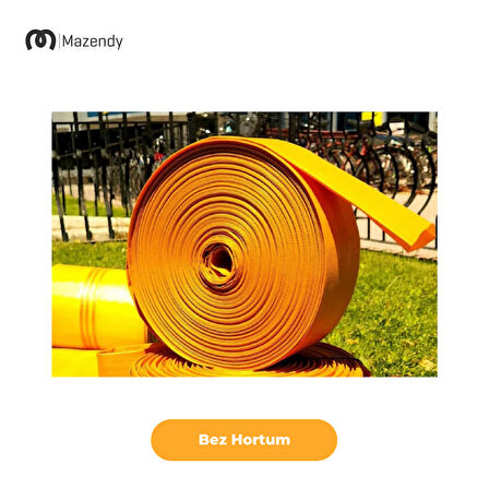 Süper Örme Bez Salma Sulama Hortumu 8cm x 70m Dayanıklı Yassı Bahçe Hortumu