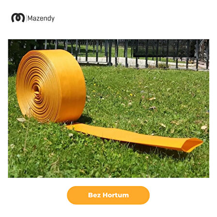 Süper Örme Bez Salma Sulama Hortumu 18cm x 40m Dayanıklı Yassı Bahçe Hortumu