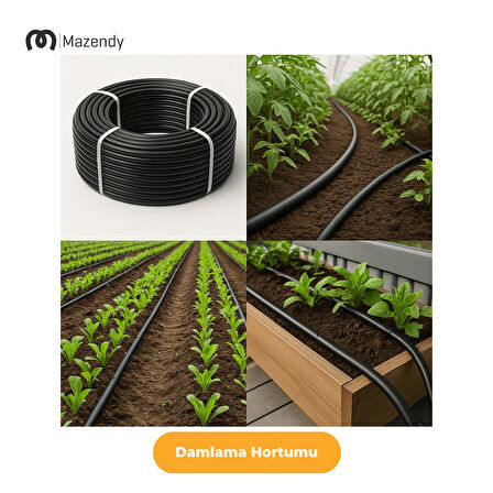 16 mm 300 Metre 25 cm Damlama Sulama Hortumu Seti 22’li Set