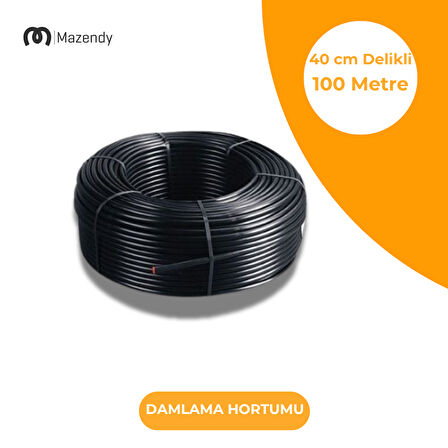 16 mm 100 m 40 cm Delik Aralıklı Damla Sulama Hortumu Tekli