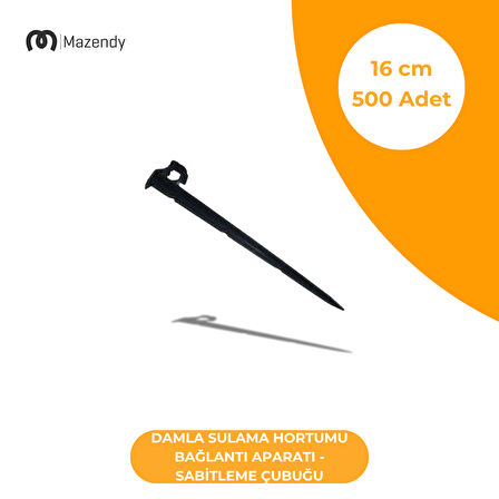 Damla Sulama Sabitleme Çubuğu 16 Cm - Dayanıklı ve Kolay Montajlı Bağlantı Parçası (500 Adet)