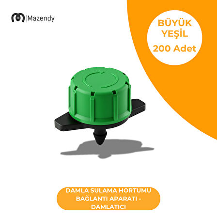 Damla Sulama Damlatıcı - Büyük Yeşil (200 Adet)