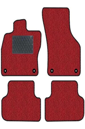 Seat toledo-1999-2004-tkm Kırmızı Halı Siyah Kenar Petek Topuk