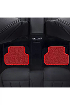 Volvo xc70-2007 Sonrası  Kırmızı Halı Kırmızı Kenar Petek Topuk