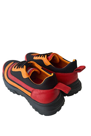 Taraftar Renkleri Erkek  Deri Sneaker